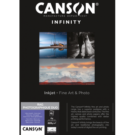 INFINITY CANSON RAG220G A4 25F INFINITY CANSON RAG220G A4 25F