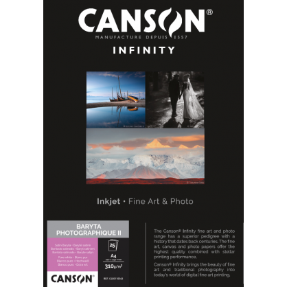 CANS BARYTA PHOTOGRAPHIQUE II, 310G, A4 CANS BARYTA PHOTOGRAPHIQUE II, 310G, A4