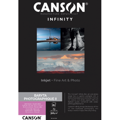 CANS BARYTA PHOTOGRAPHIQUE II, 310G, A3 CANS BARYTA PHOTOGRAPHIQUE II, 310G, A3